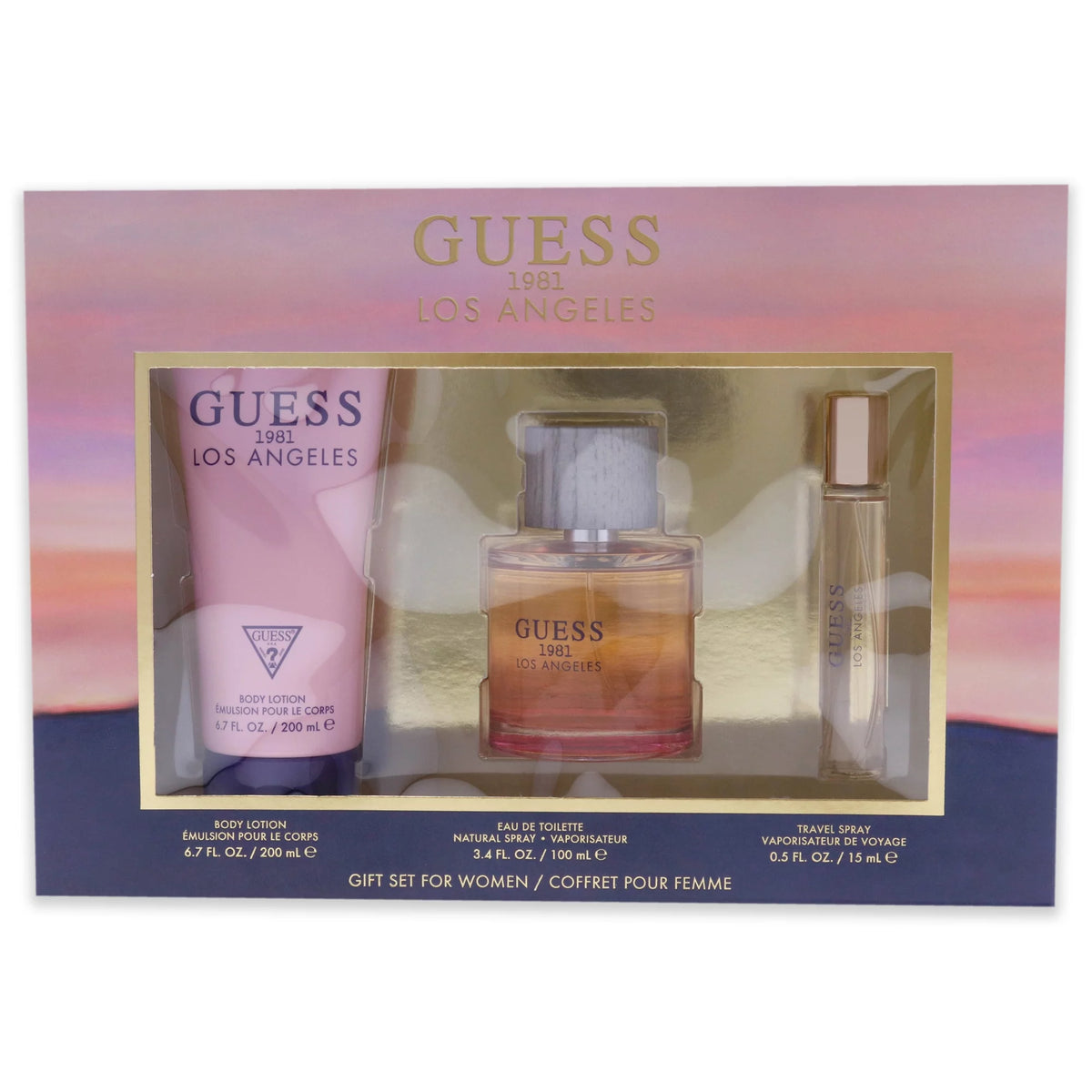 3 Pc Gift Set 3.4oz EDT Spray, 0.5oz EDT Spray, 6.7oz Body Lotion E714960