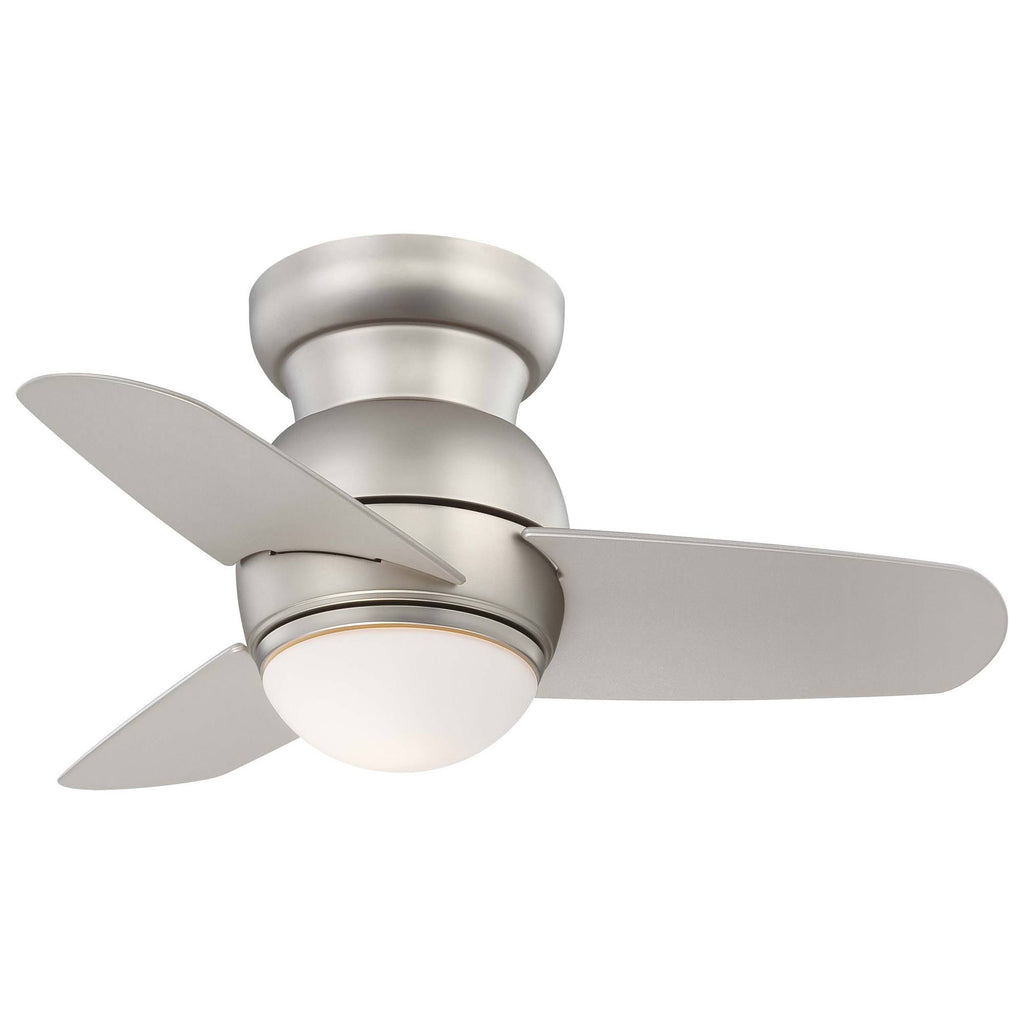 Brushed Steel Ceiling Fan with Light E300625