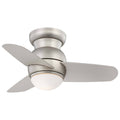 Brushed Steel Ceiling Fan with Light E300625
