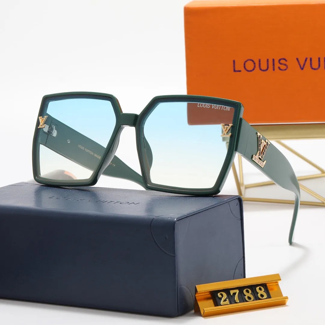 Square Rhinestone Polarized Sunglasses Q4930