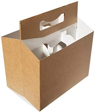 Beer Bottle Holder Cardboard Holds 6 Pack O854205