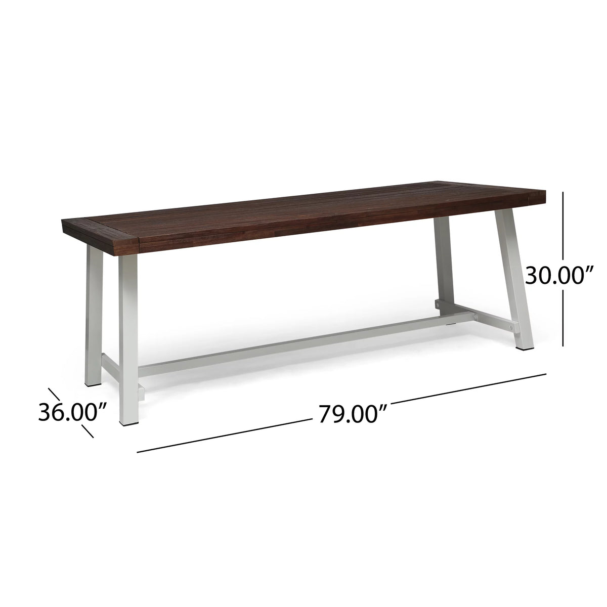 74" Acacia Wood Picnic Table W895