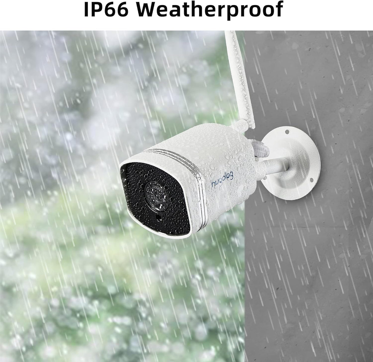 4MP Outdoor Security Camera with IP66 Waterproof and Night Vision N2558