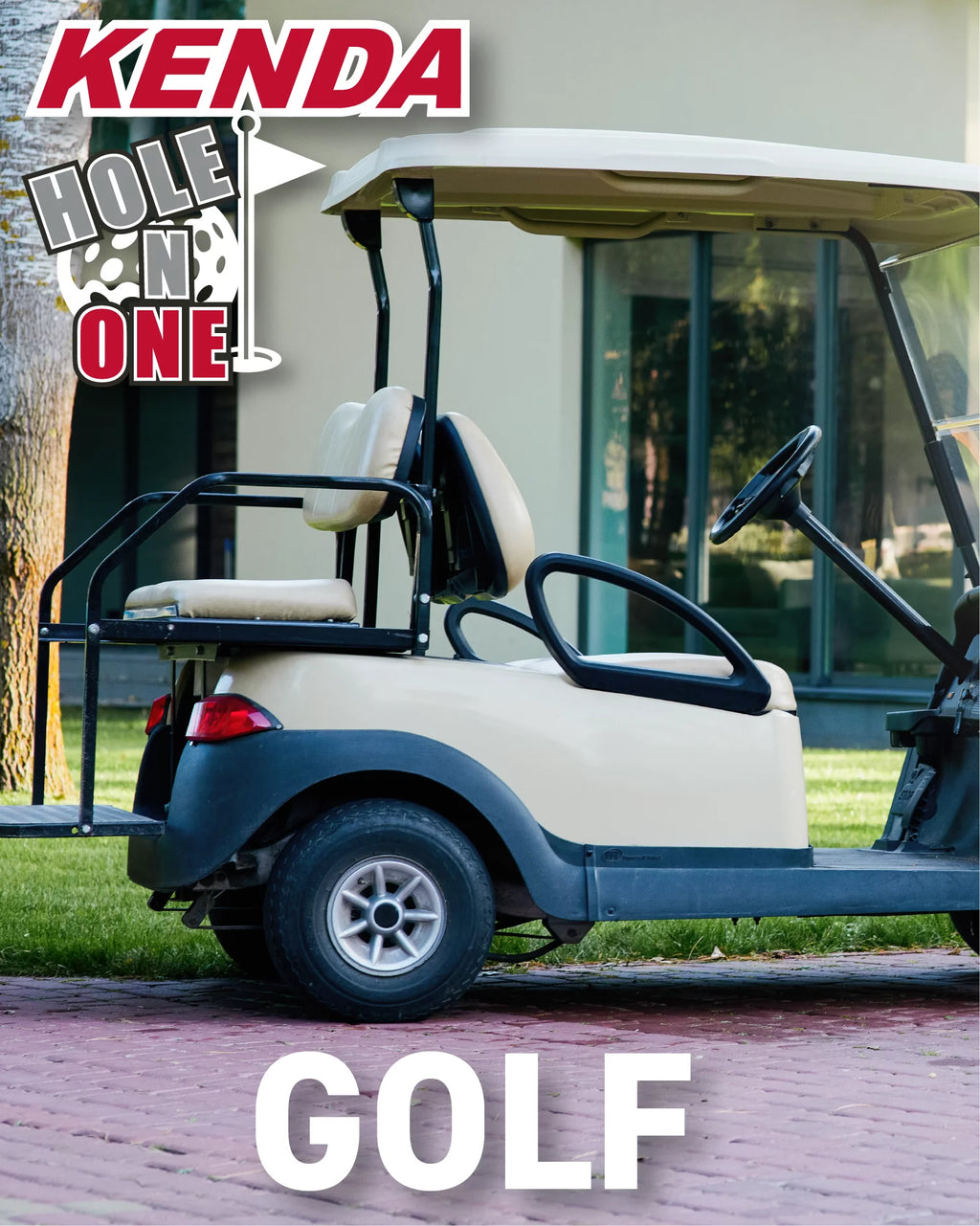 18x8.5-8 4 Ply Tubeless Golf Cart Turf Tires 4 Pack C46660