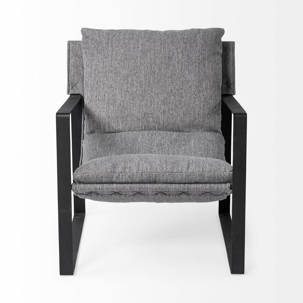Castlerock Gray Metal Frame Sling Accent Chair S832798