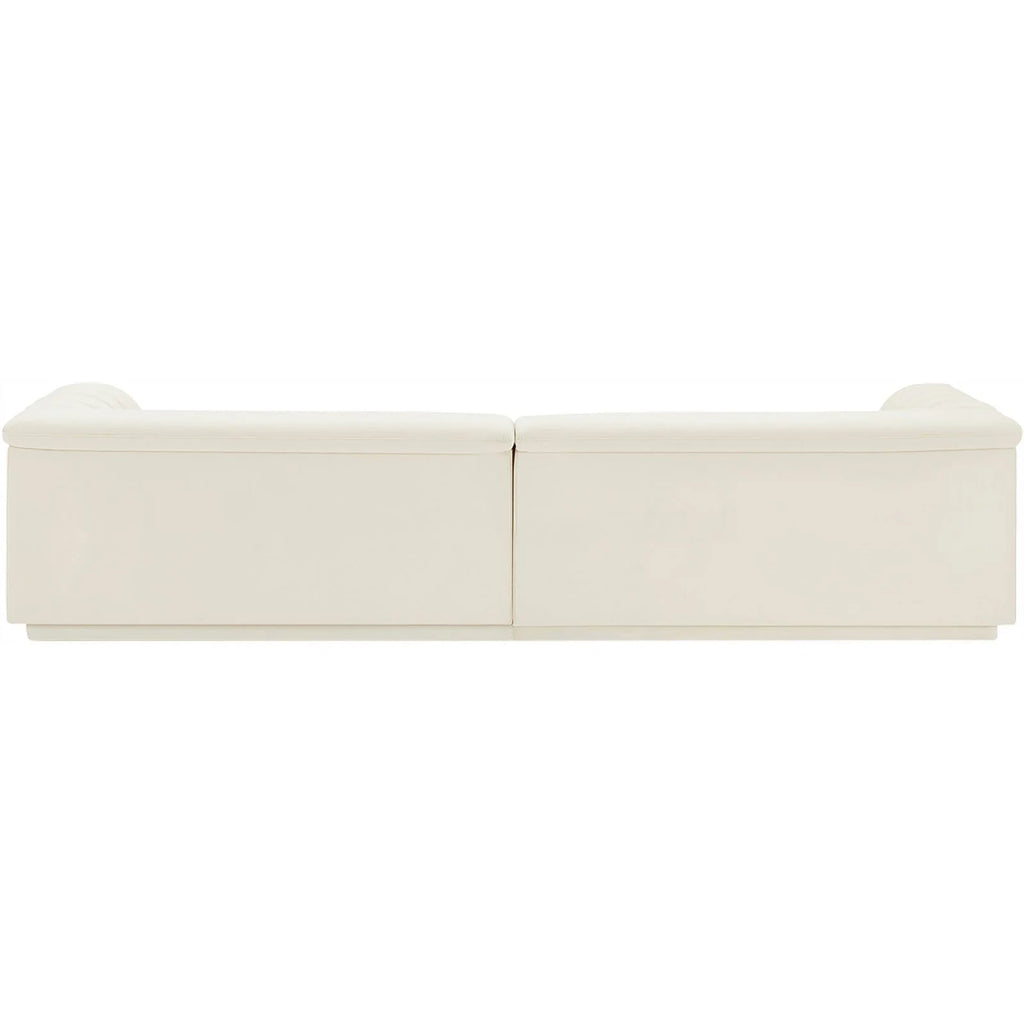 Cream Velvet Modular Sofa Z4478