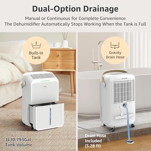 21 Pint Dehumidifier with Drain Hose W864