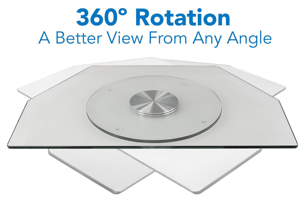 Clear TV Turntable Stand Q84759