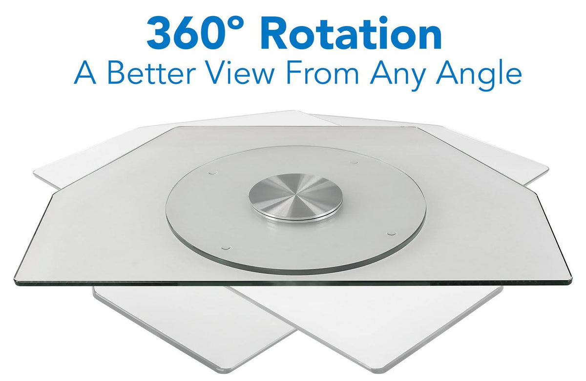 Clear TV Turntable Stand Q84759