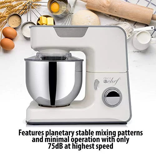 550W 8-Speed Kitchen Stand Mixer with Stainless Steel Bowl S327147