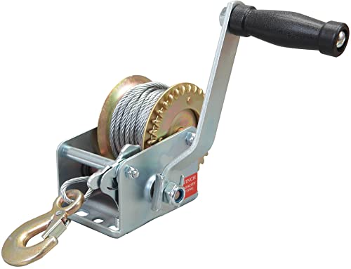 600lbs Capacity Manual Hand Crank Winch with 26.3FT Steel Cable L658