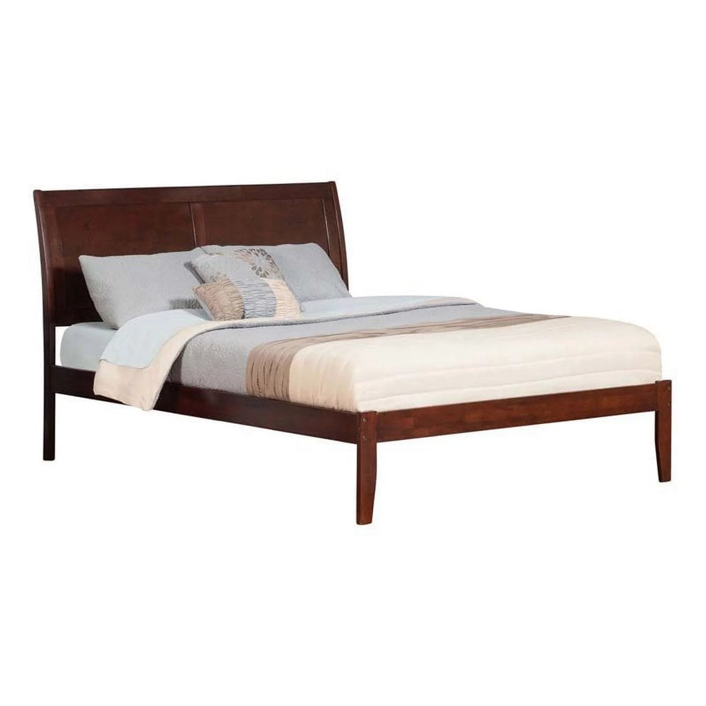 Solid Wood Queen Platform Bed in Walnut S904