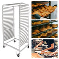 25 Tier Aluminum Bakery Rack with Lockable Wheels T14695