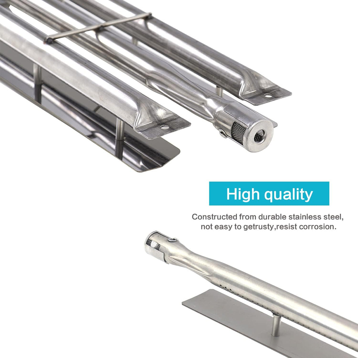 Stainless Steel Burner Tube Replacement for Gas Grill, Pack of 2 V89774