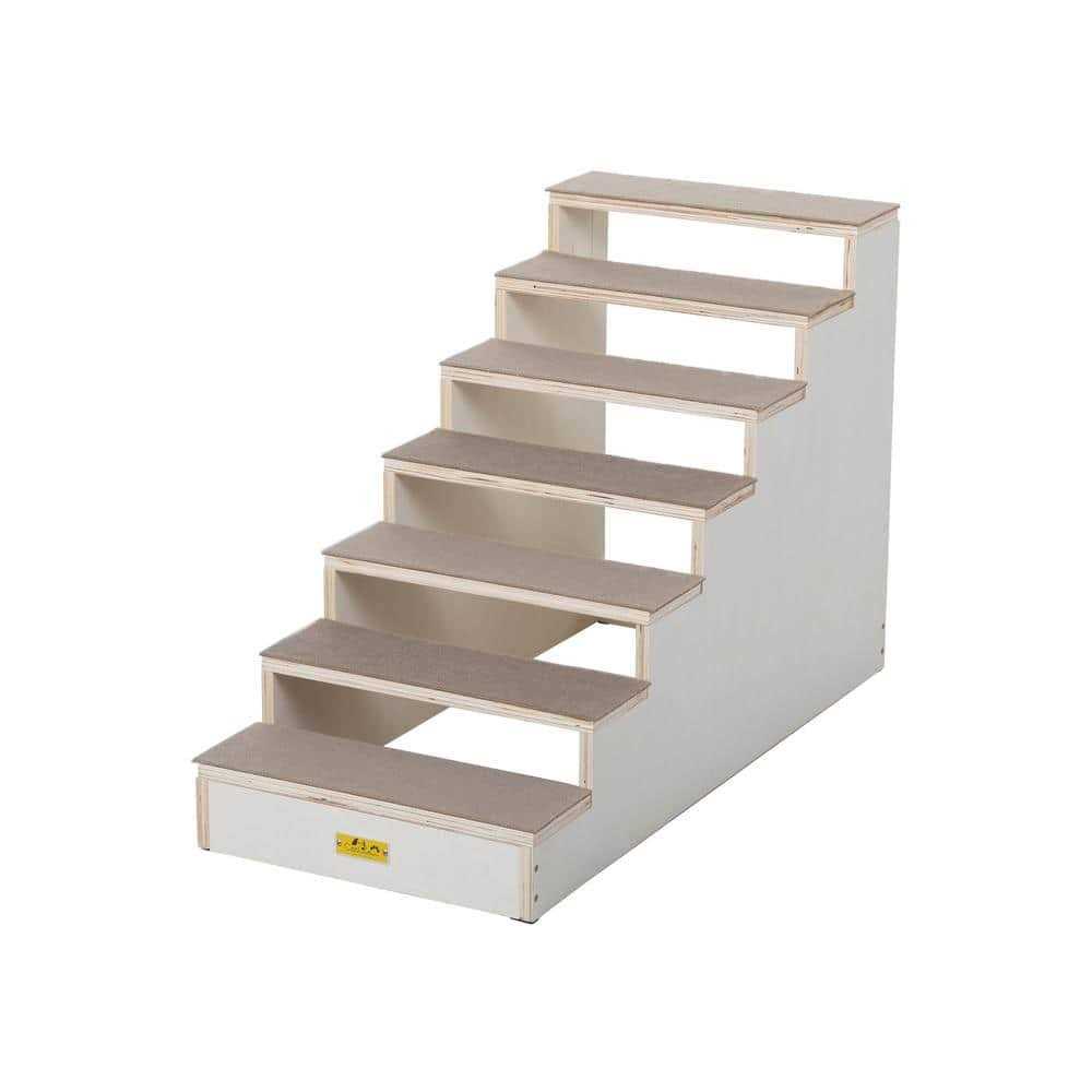 Wood 7-Step Dog Stairs K672