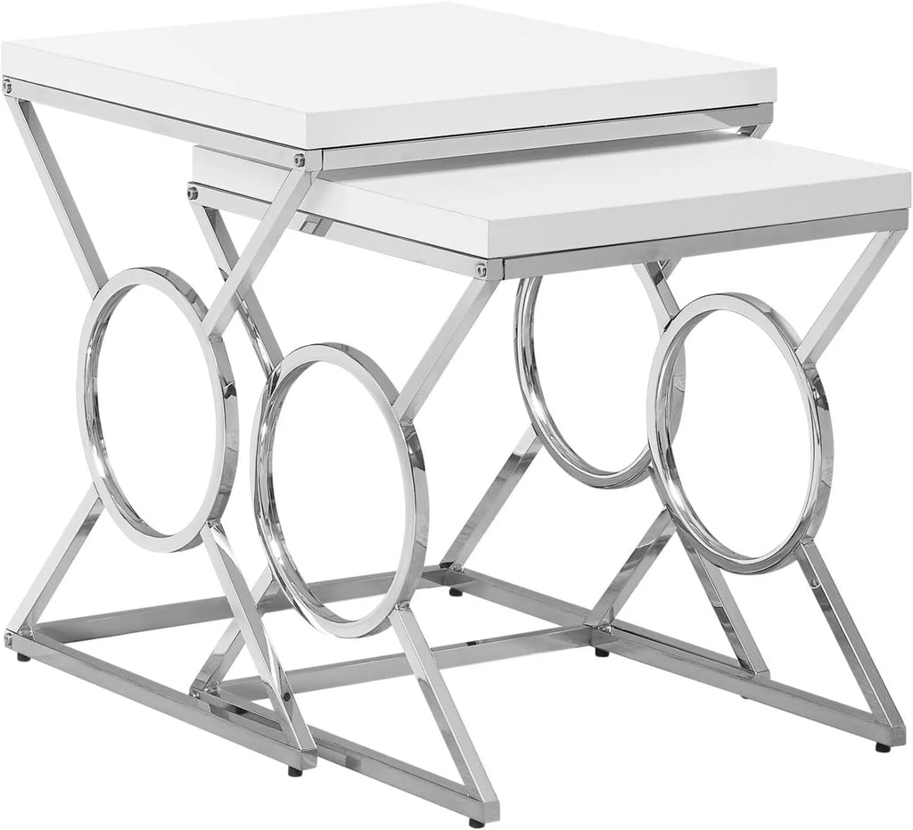 White Nesting Table R5840