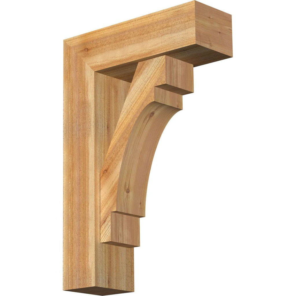 8x22W x 24x22D x 36x22H Western Red Cedar Bracket with Offset Brace M992514