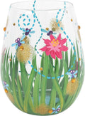 Hand-Painted Stemless Wine Glass B388663