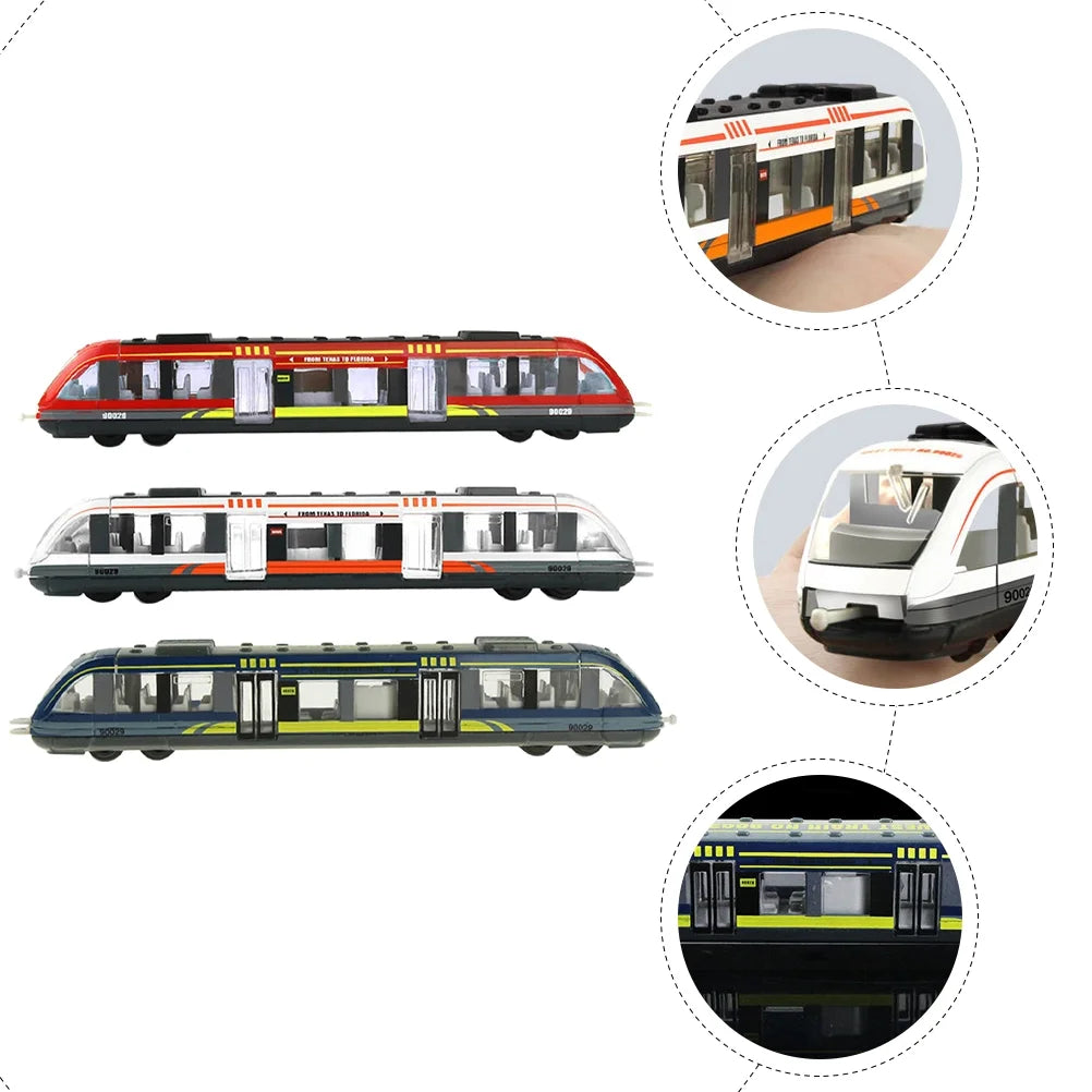 3pcs Simulation Electric Train Toy M8974