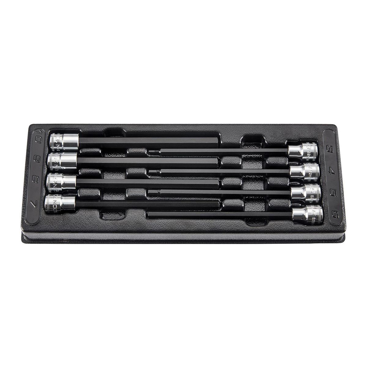 3/8 in. Drive Metric Long Hex Bit Socket Set, 8 Piece J2273