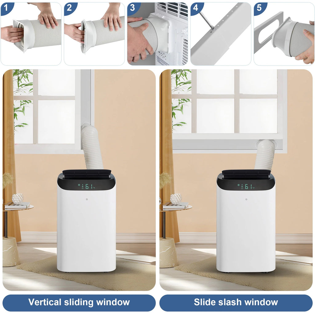 8000 BTU Portable Air Conditioner with Dehumidifier & Fan L8613