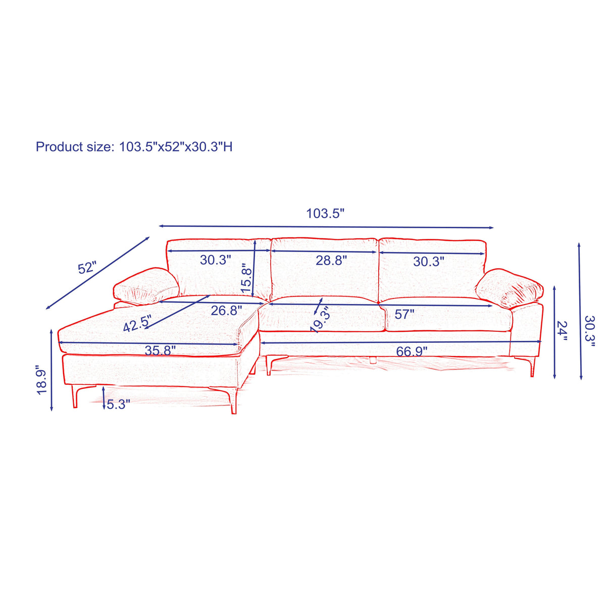 Velvet Modular Sofa Black Purple Reversible D82109