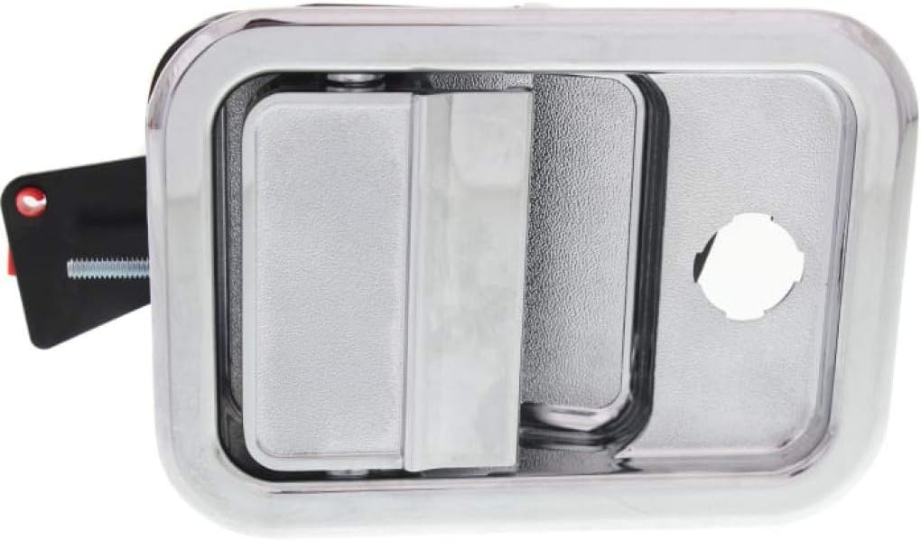 Chrome Exterior Door Handle Front Passenger Side with Key Hole V7147