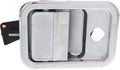 Chrome Exterior Door Handle Front Passenger Side with Key Hole V7147