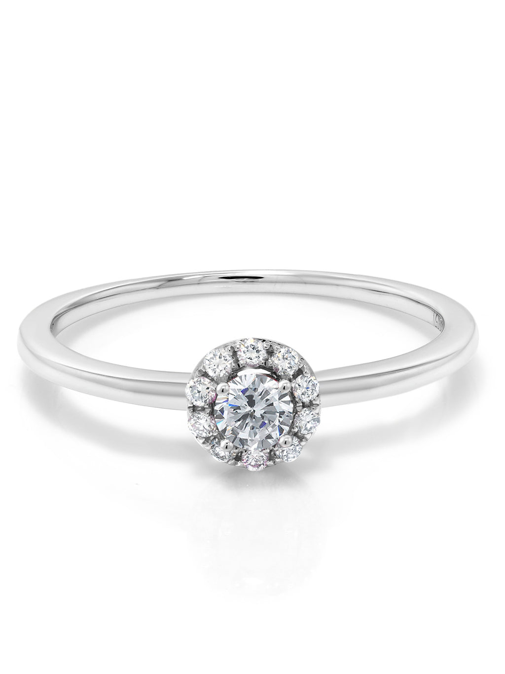 10K White Gold Lab Grown Diamond Engagement Ring H289815