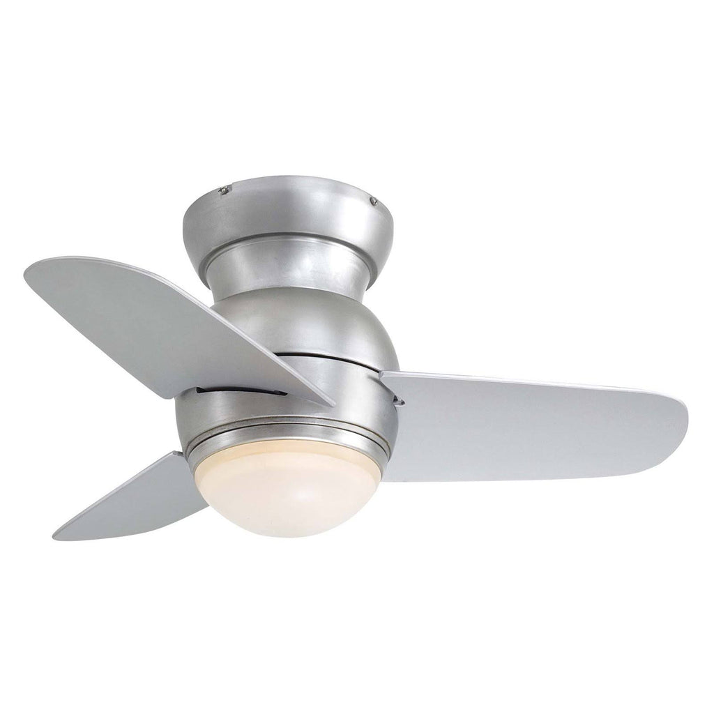 Brushed Steel Ceiling Fan with Light E300625