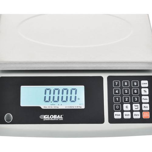 Electronic Counting Scale, 60 lb. Capacity x .002 lb Readability M694