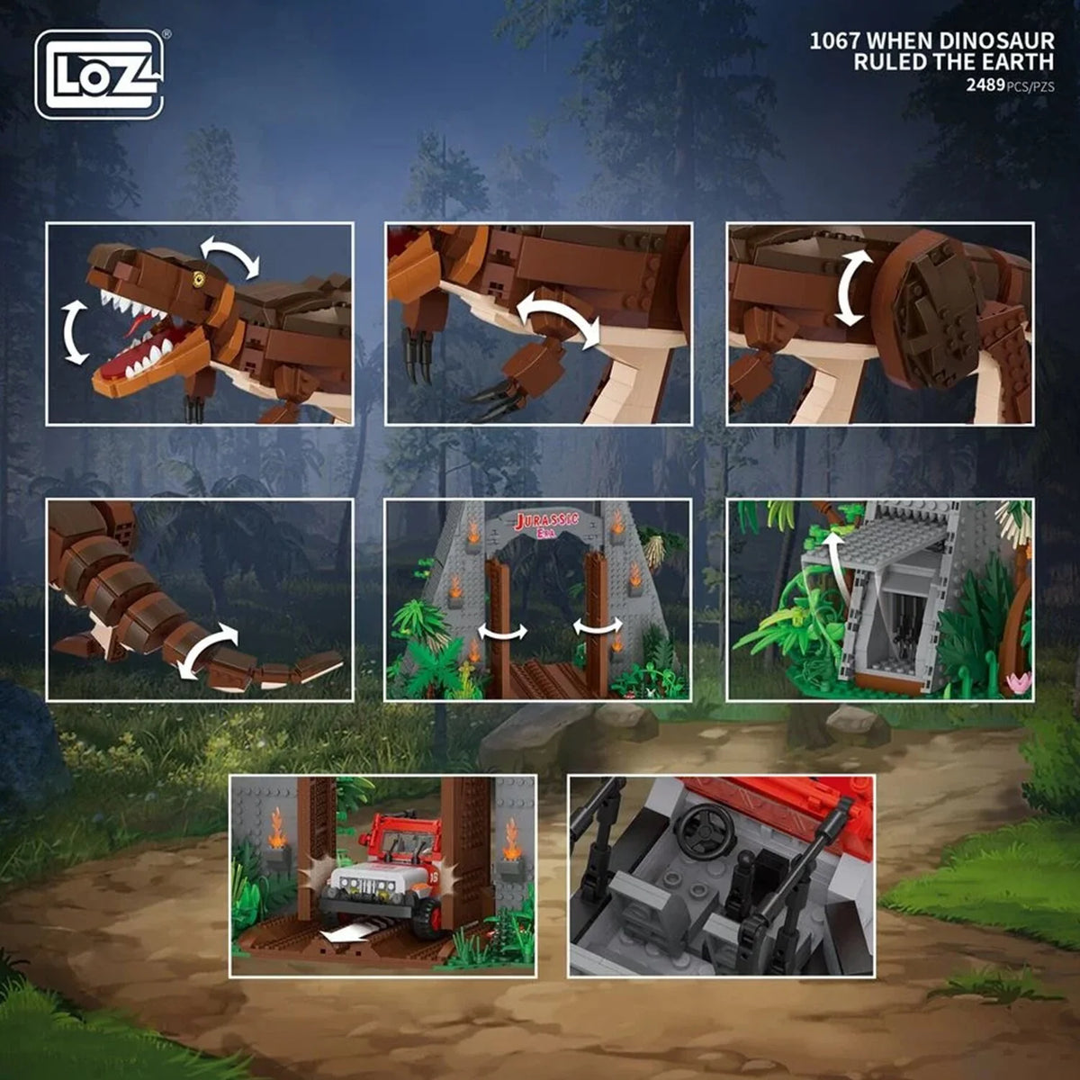 Mini Blocks Building Bricks Set 40 x 28 x 9.5cm W58339