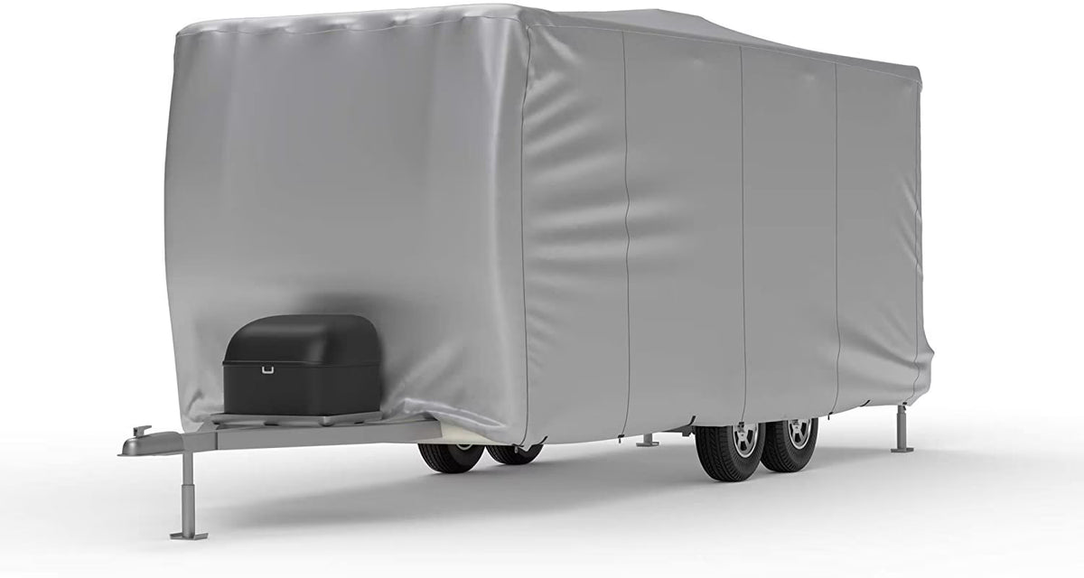 Weatherproof Toy Hauler RV Cover with Storage Bag & Wind Straps A724531