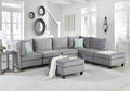 Gray Velvet 7Pc Modular Sectional Sofa G872