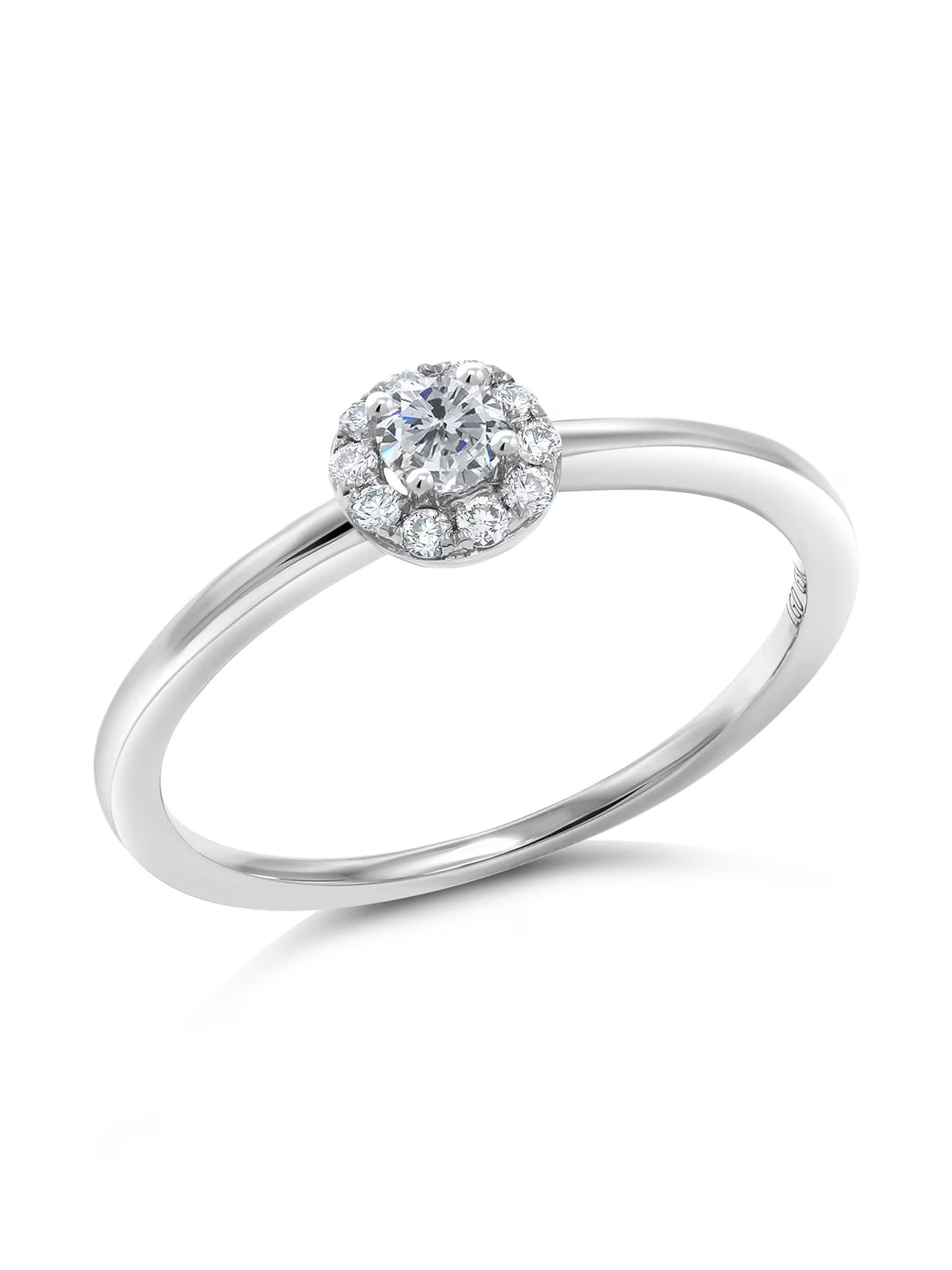 10K White Gold Lab Grown Diamond Engagement Ring H289815