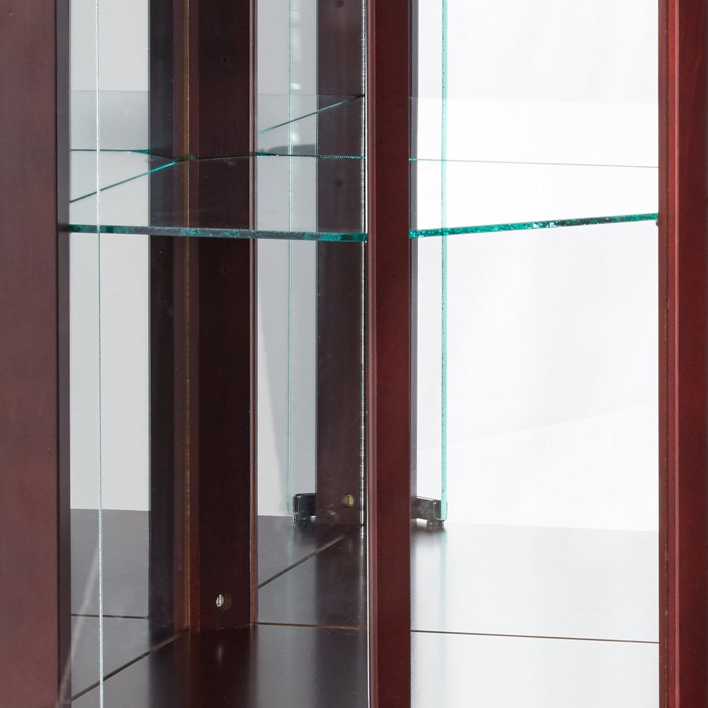 Cherry Finish Corner Cabinet T402