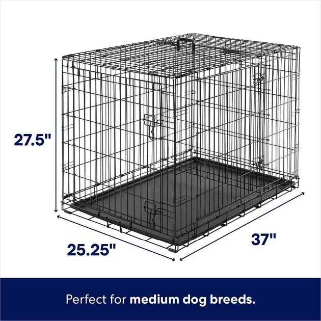Heavy Duty 3 Door Collapsible Wire Dog Crate Z421783