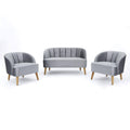 3 Piece Velvet Chat Set E5372