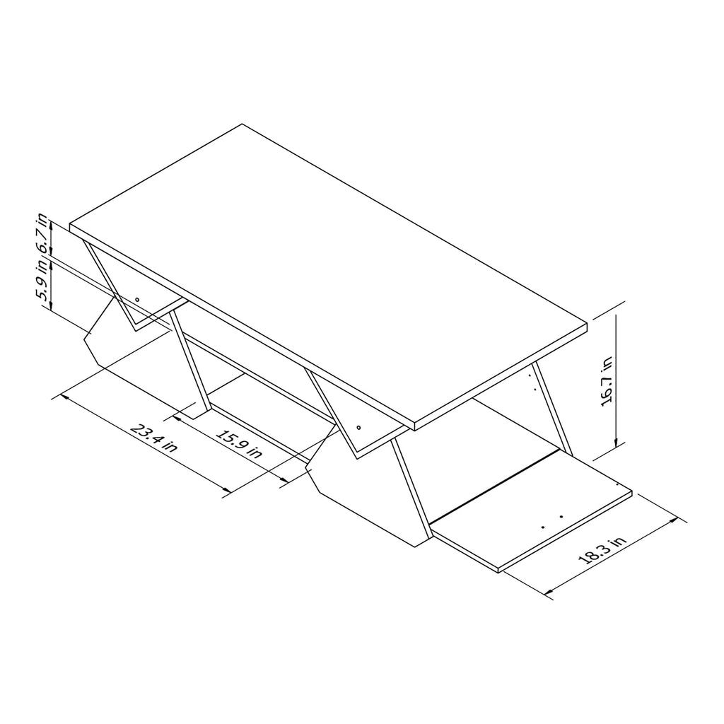 Espresso Wood Storage Coffee Table Q481