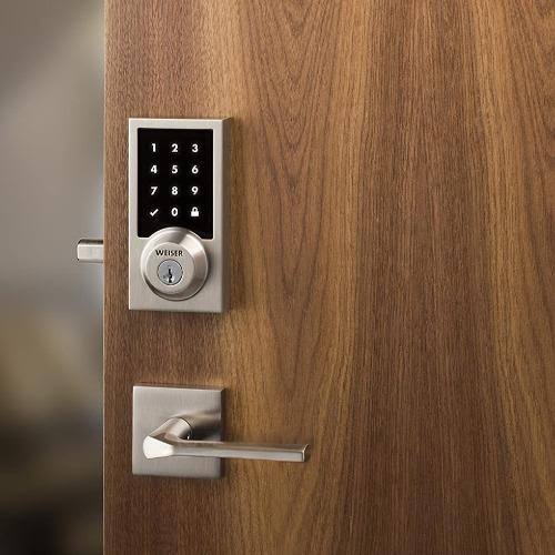 Satin Nickel Touchscreen Smart Lock M653