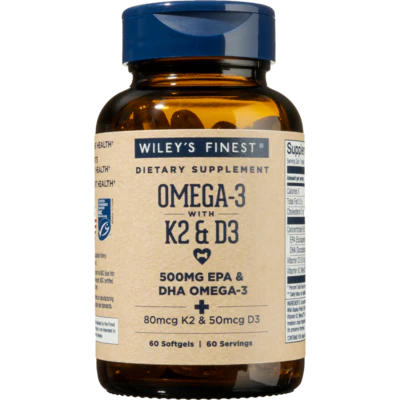 Omega-3 with K2 & D3 60 softgels H6636