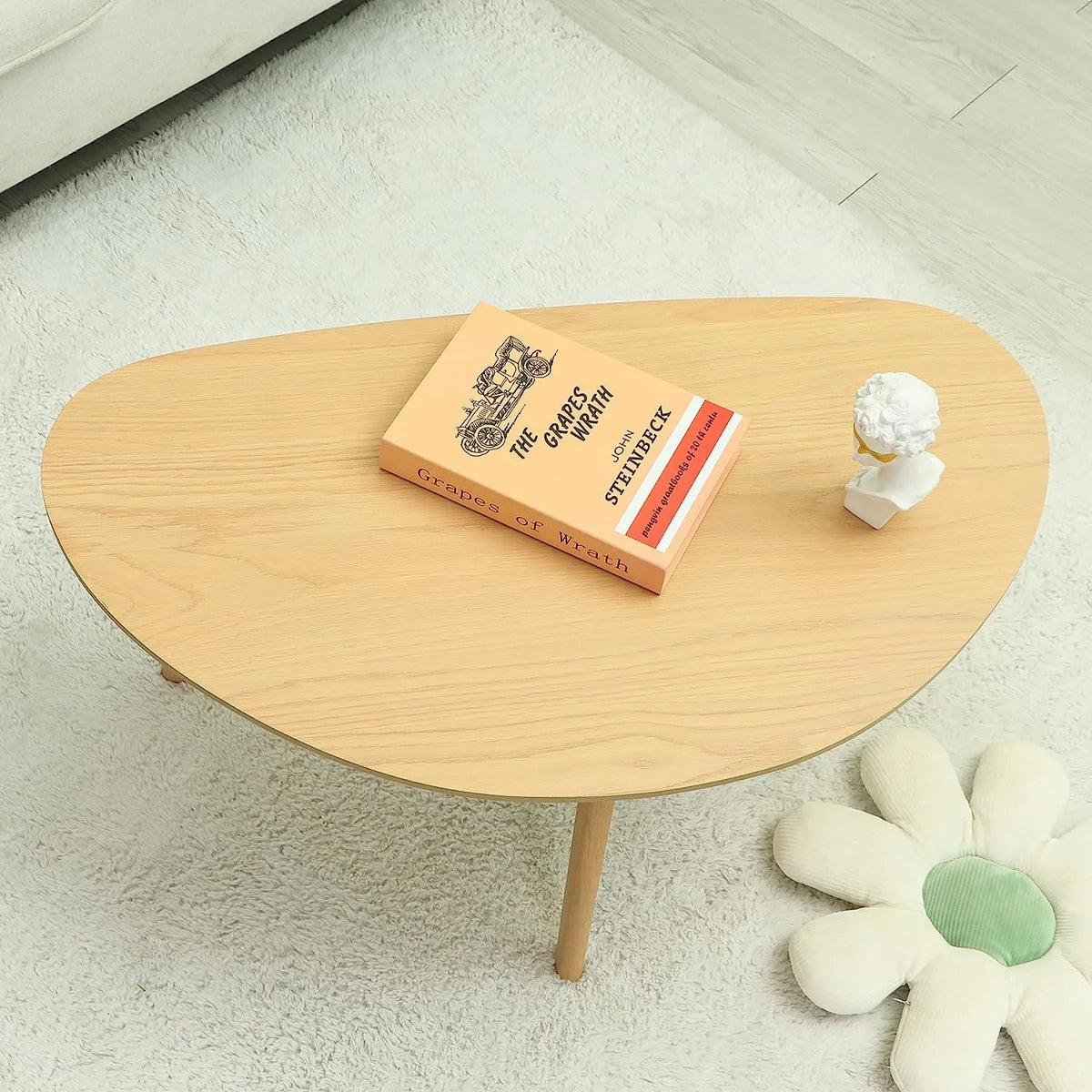 Small Black Oval Coffee Table T44836