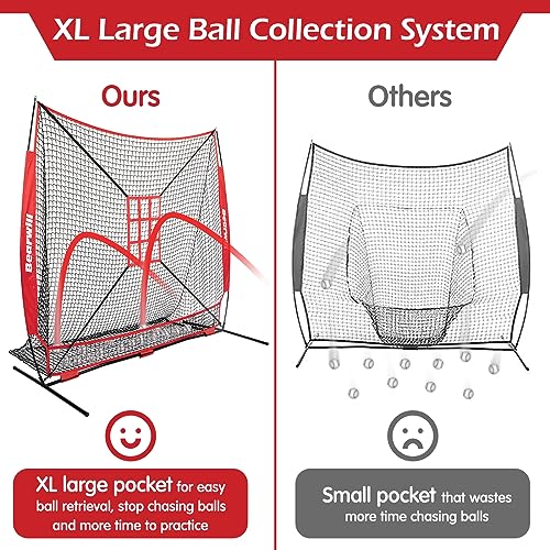 7x7ft Baseball Softball Pitching Net with Carry Bag G441